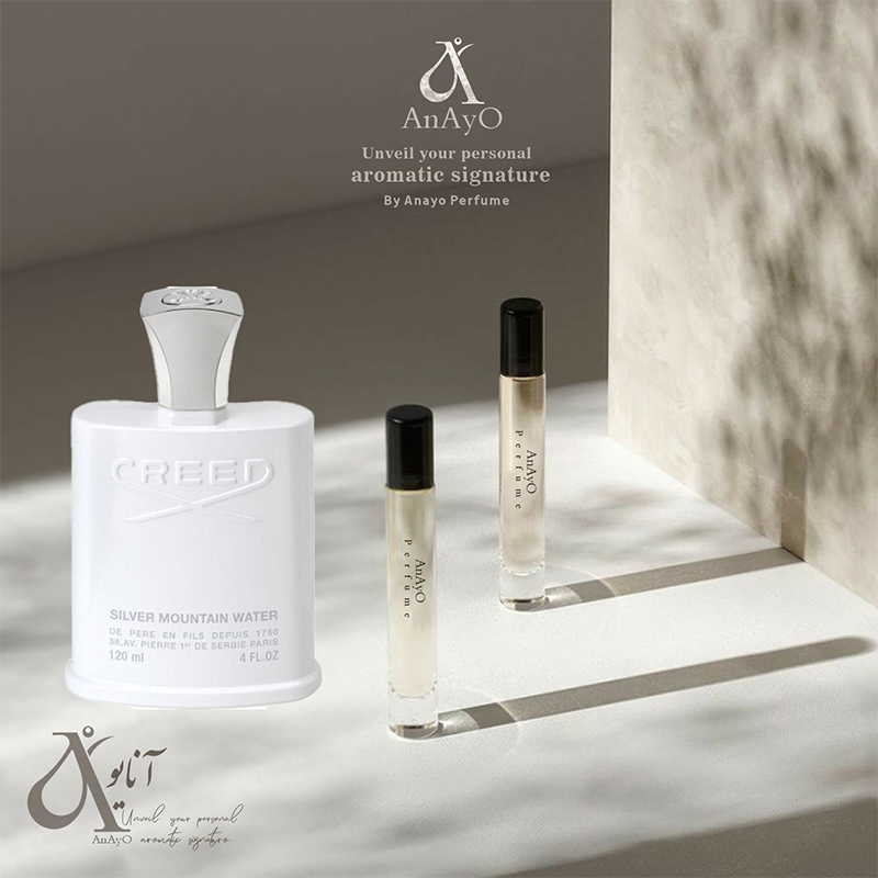 عطر گرمی ادوپرفیوم کرید سیلور مانتین واتر حجمی میلی خنک مردانه و زنانه