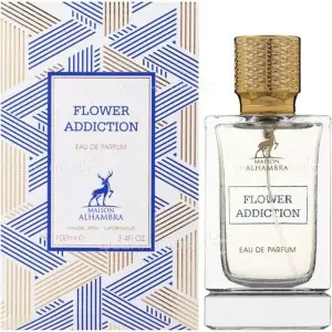 عطر ادوپرفیوم زنانه الحمبرا مدل فلاور ادیکشن رایحه شیرین خنک ۱۰۰ میل