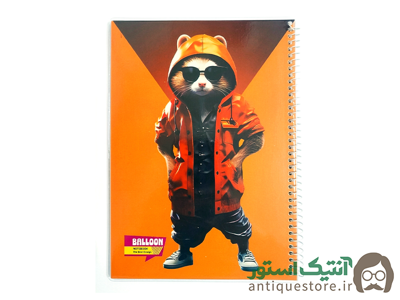 دفتر نقاشی 50 برگ سیمی مجلد بالون ( طرح گربه )