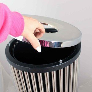 سطل 30 لیتری لوکس LX 30  استیل نقره ای