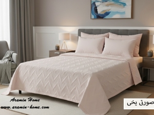 ست روتختی بهاره ساده پنبه‌دوزی یکنفره براش زرشکی Si006