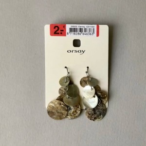 گوشواره پینترستی صدف اعماق دریا برند orsay 1
