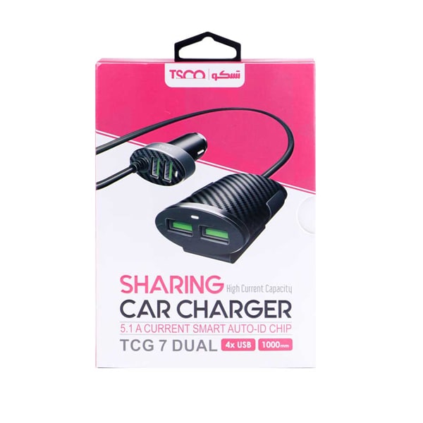 شارژر فندکی تسکو مدل TCG 7 DUAL