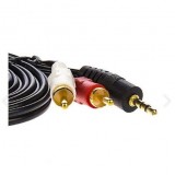 کابل 1 به 2 صدا دومتری مدل TC 81 2 In 1 To 2 RCA Plug
