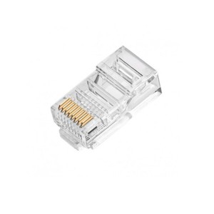 سوکت شبکه CAT6 مدل RJ45 بسته 100 عددی