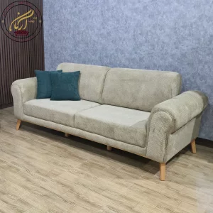 کاناپه مبل تختخواب شو 8 نفره مدل بامبو رنگ شتری