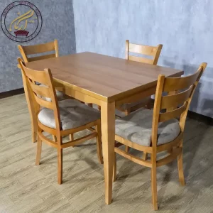 میز ناهار خوری چوبی 4 نفره تارا - 1621