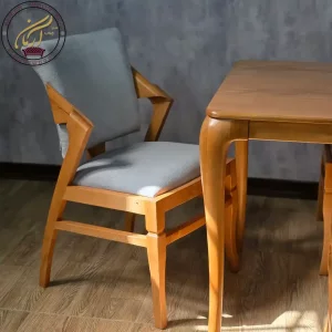 میز ناهار خوری چوب راش 4 نفره مدل پیچک و پرومکس- 1640