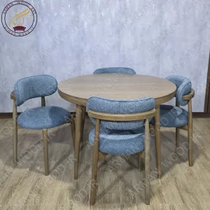 میز ناهار خوری 4 نفره گرد مدل نوبل - 1648
