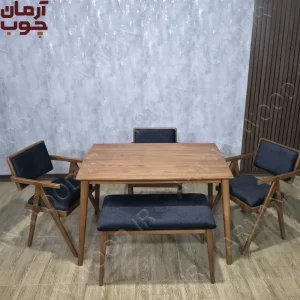 میز ناهار خوری با صندلی نیمکتی کرولا و سپهر