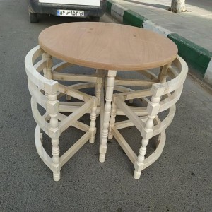 میز کمجا خراطی خام کد 506