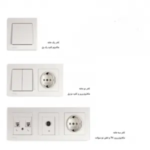 کلید و پریز نستک سری EVIDENTE