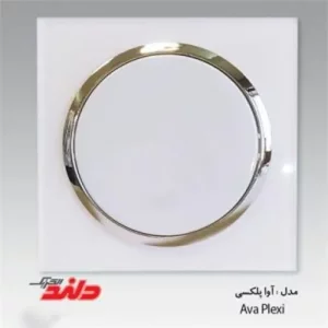 کلید و پریز سفید پلکسی زه نقره ای دلند مدل آوا