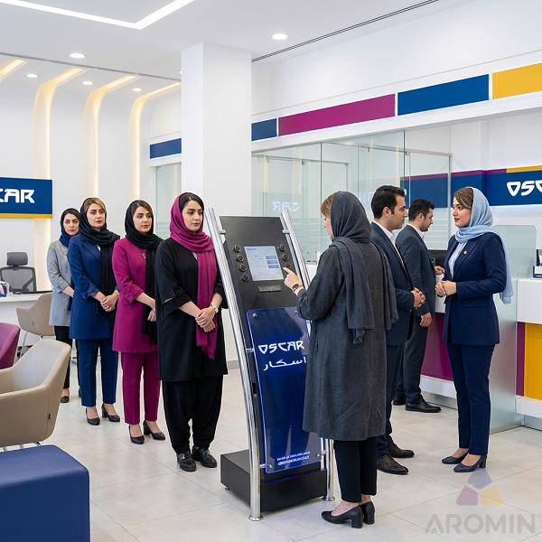 کیوسک نوبت دهی 12 کلیدی اسکار