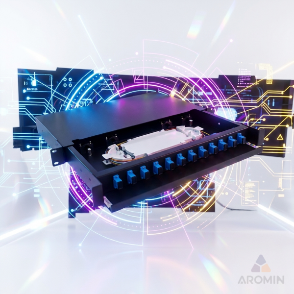 پچ پنل فیبر نوری SC Duplex 12Port Unloaded