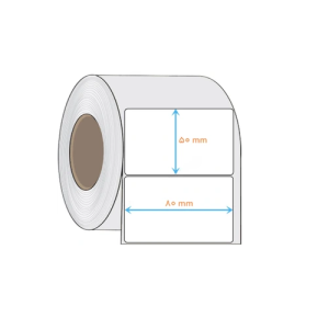 لیبل pvc 50x80 تک ردیفه حرارتی
