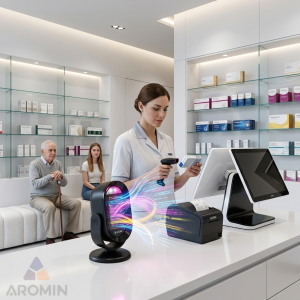 بارکد خوان دو بعدی اتم مدل بارکدخوان Atom D200