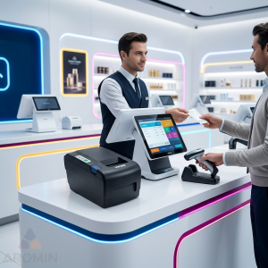 پرینتر حرارتی اسکار مدل POS58 USB