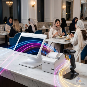 بارکد خوان دو بعدی اتم مدل Servo EW به همراه پایه