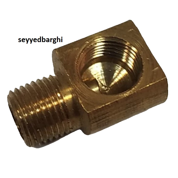 زانو برنجی 1/8*1/8 (چپوقی 1/8)