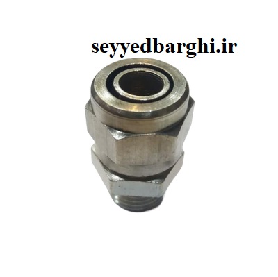 اتصال پنوماتیک مهره ای 12 به 1/4