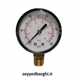 مانومتر  100 بار خشک عمودی صفحه 6سانت WARM