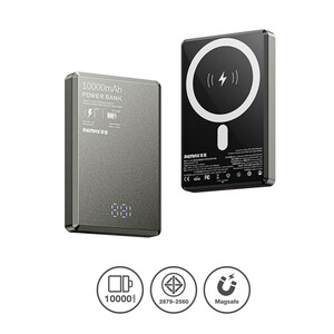 پاوربانک وایرلس Remax RPP-109 10000Mah  20W فست  خاکستری