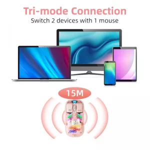 ماوس وایرلس و بلوتوث با باتری داخلی XWD118