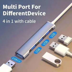 هاب 4 پورت Usb3  فلزی