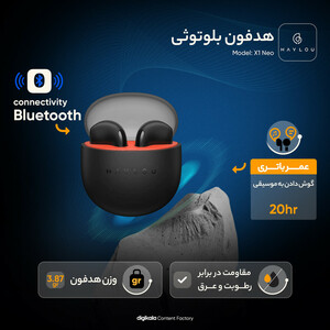 هدفون بلوتوثی Haylou X1 Neo مشکی گارانتی متین