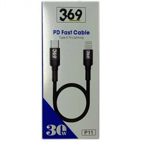 کابل پاوربانک LIGHTNING به TYPE-C برند369 مدل P11