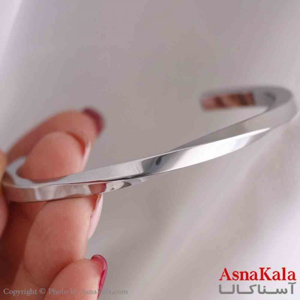 بنگل اسپرت استیل 316 مدل پیچی نقره ای کد DSB181145W