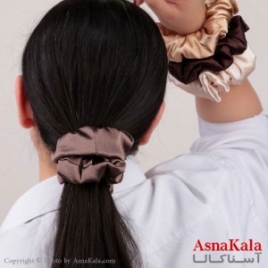 کش مو زنانه مدل ساتن  ساده جنس خارجی کد HAIR13163W