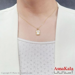 گردنبند دخترانه استیل خرس طلایی کد GNB16759W
