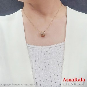 گردنبند دخترانه استیل گوی نگیندار جدید کد GNB16763W