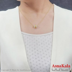گردنبند دخترانه استیل گوی پلاستیکی جدید کد GNB16765W