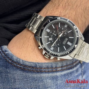 ساعت مچی مردانه برند BOSS موتور کوارتز نقره ای رنگ ثابت و ضدآب کد WTCH11219W