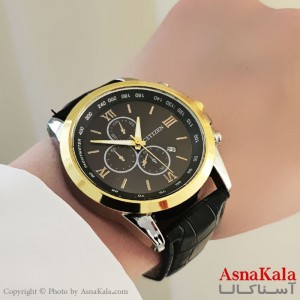 ساعت مچی چرم طرح سه موتور مردانه برند سیتیزن کد WTCH11234W