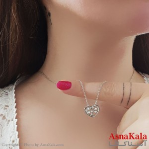 گردنبند ژوپینگ مینیمال دخترانه مدل درخت نگینی کد GNB16864W
