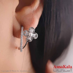 گوشواره دخترانه مینیمال مدل بابونه استیل 316 کد GSH15648W