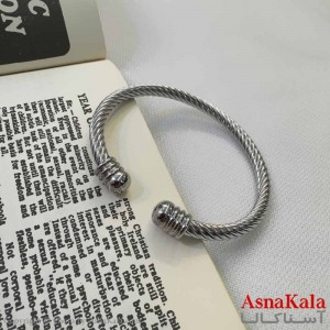 بنگل اسپرت استیل 316 مدل پیچی نقره ای کد DSB18610W