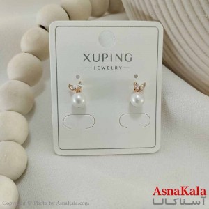 گوشواره میخی زنانه مدل مروارید ژوپینگ کد GSH15747W