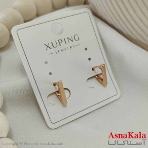 گوشواره حلقه ای زنانه مدل خط ژوپینگ کد GSH15763W