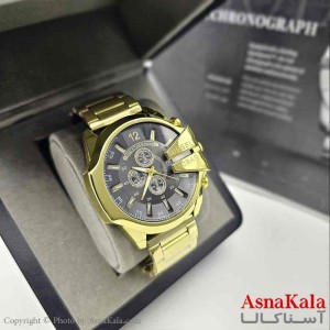 ساعت مچی عقربه ای مردانه دیزل شاخدار موتورکوارتز و طرح کرنوگراف کد WTCH11275W