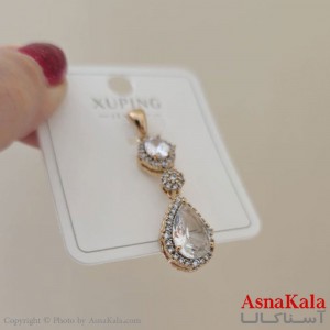 گردنبند ژوپینگ دخترانه مدل آویز جواهری  کد GNB161167W