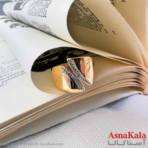 انگشتر YSX مدل هلال دار نگینی  کد ANG19747W
