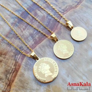 گردنبند زنانه استیل مینیمال مدل الیزابت  کد GNB161337W