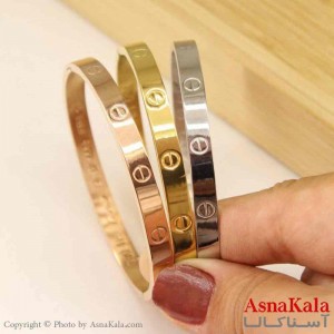 بنگل مینیمال دخترانه استیل 316 مدل کارتیر  کد DSB18809W