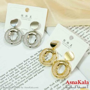 گوشواره  استیل مینیمال زنانه مدل گرد کد GSH151145W