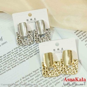 گوشواره  استیل مینیمال زنانه مدل مربع مصری کد GSH151146W